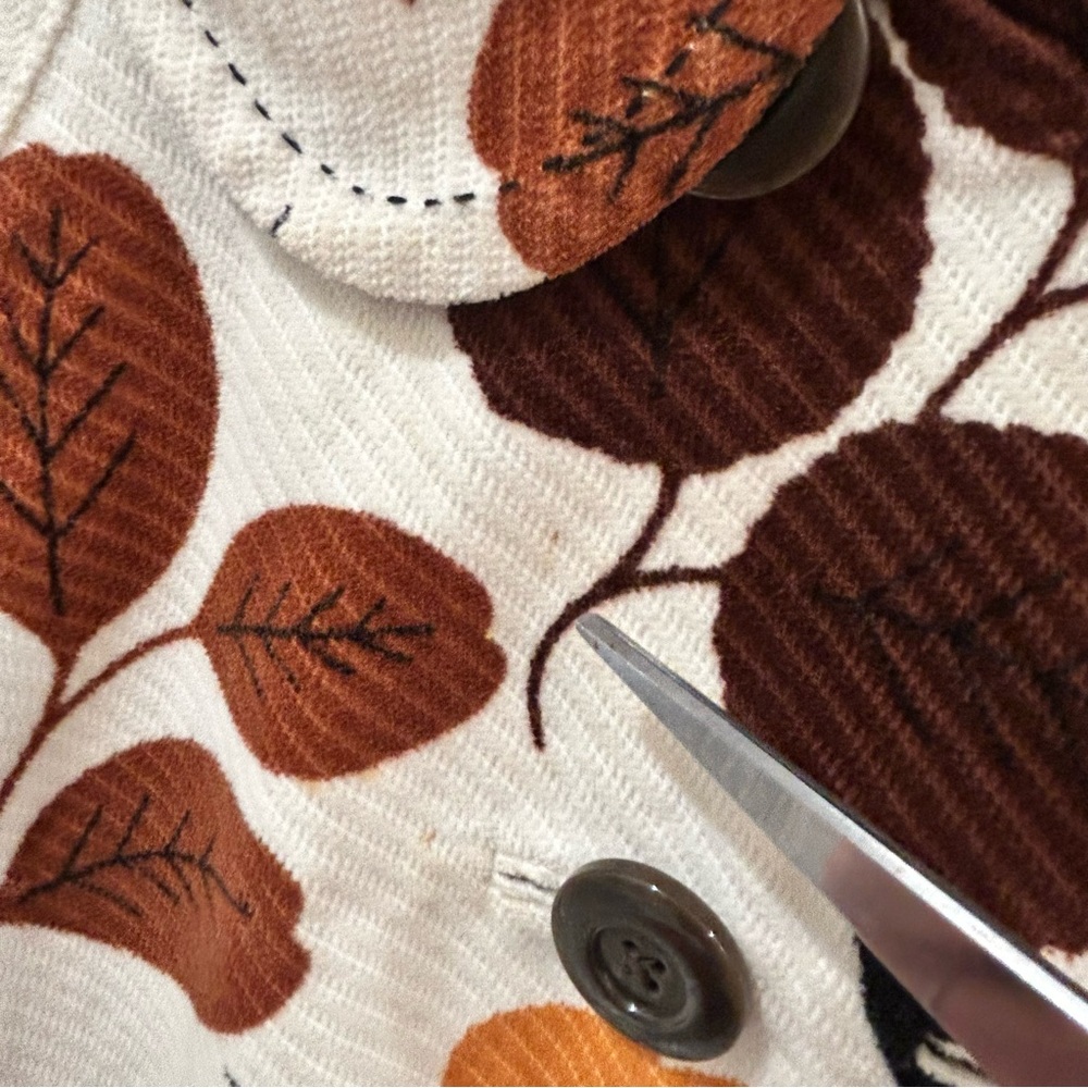 Anthropologie Elevenses changing colors fall leaf swing coat jacket 6 brown gold - Picture 14 of 16